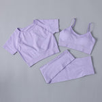 Load image into Gallery viewer, 3 Piece Activewear T-shirt/Vest/Leggings
