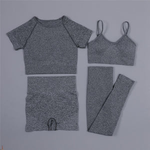 4 Piece Activewear T-shirt/Vest/Shorts/Leggings