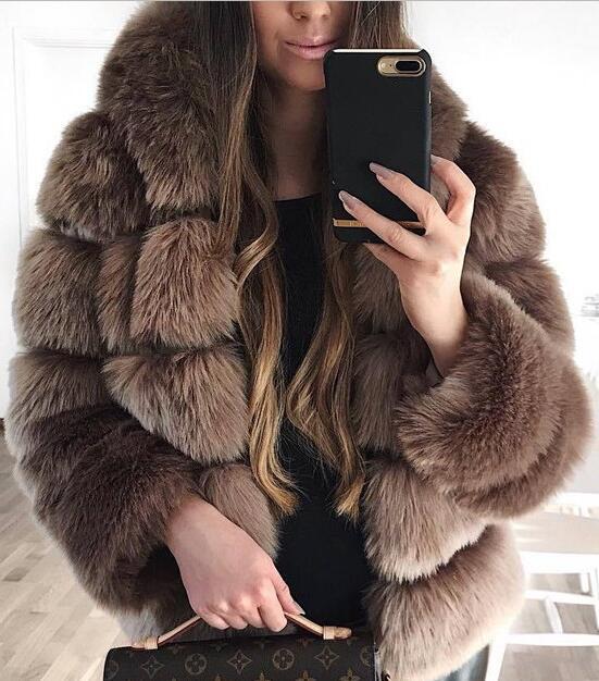 The Nadia Hooded Fur Coat
